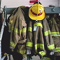 Firefighter coats and hats