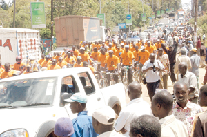 [image]ODM convoy in Eldoret town